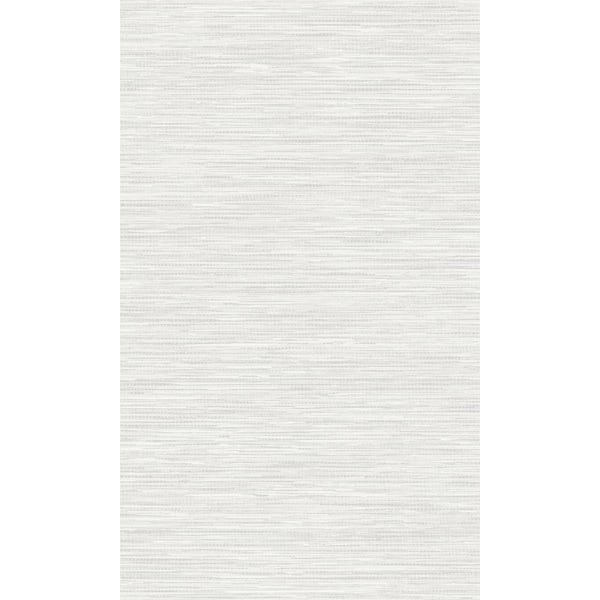 Walls Republic White Faux Grasscloth Print Non-Woven Paper Paste the Wall Textured Wallpaper 57 sq. ft.