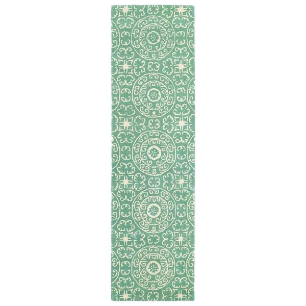 Kaleen Evolution Mint 2 ft. x 8 ft. Runner Rug