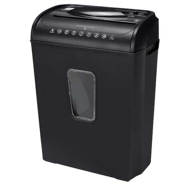EKIEUDL 6-Sheet Crosscut, Paper/Credit Card Shredder in Black (1-Pack)