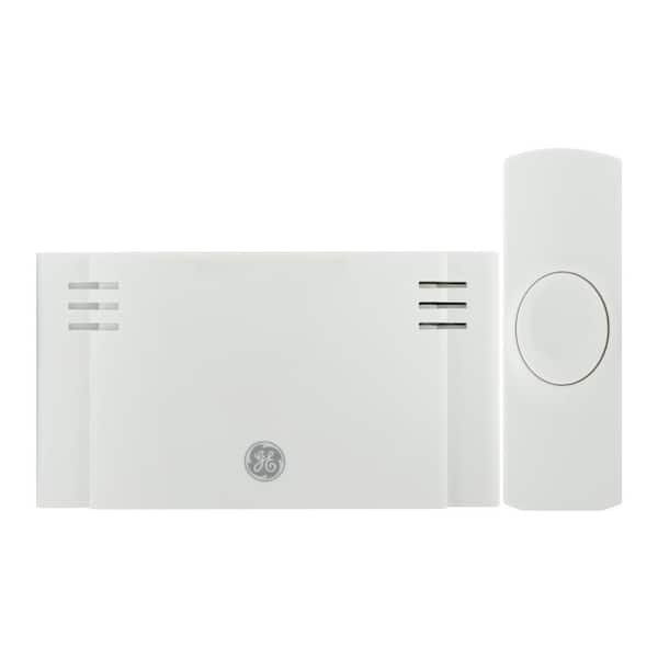 GE Wireless Door Chime, Battery Operated 2-Melody with 1-Push Button 19247  - The Home Depot