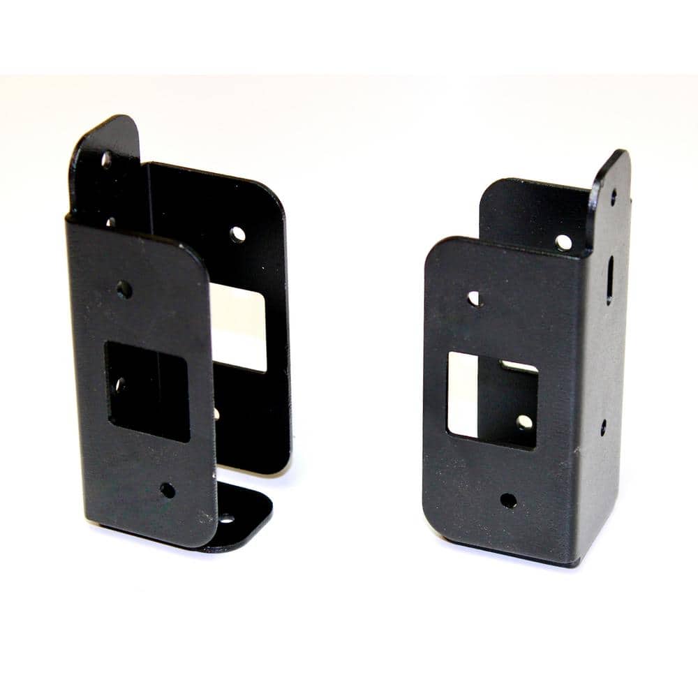 Black Aluminum Fence Bracket Kit (6-Pack) price history on PriceWatchPro