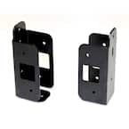 Black Aluminum Fence Bracket Kit (6-Pack)