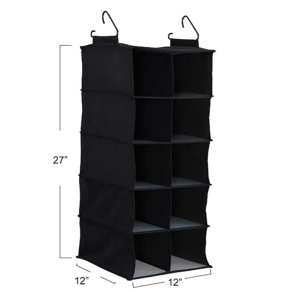 Black 8-Shelf Closet Organizer | Shelf Organizer