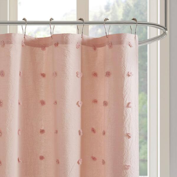 Cotton Jacquard Pom Shower Curtain, Urban Barn Shower Curtains
