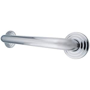 Decorative 36 in. x 1-1/4 in. Grab Bar in Polished Chrome