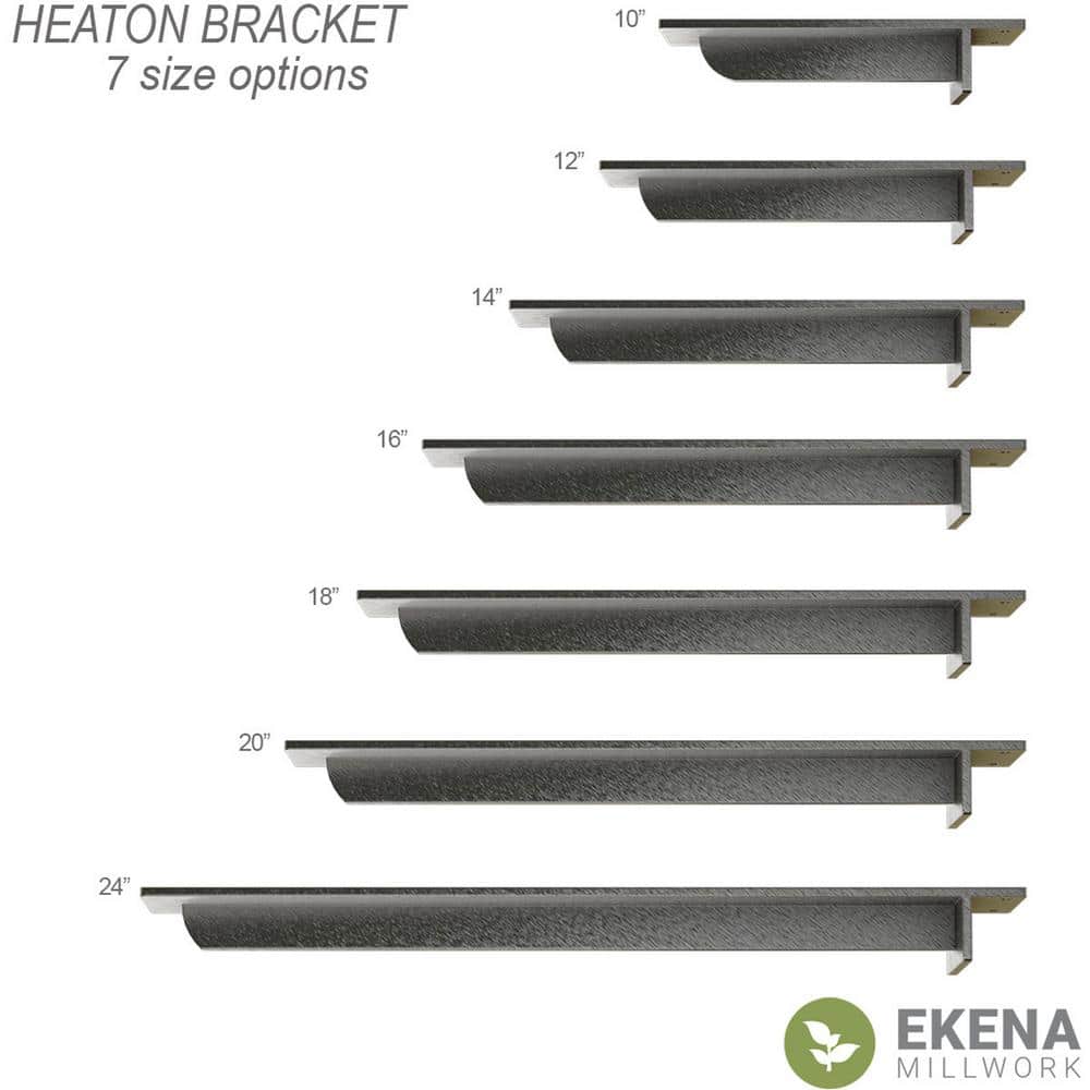 Hammered Gold 20'' Steel Hidden Support Bracket