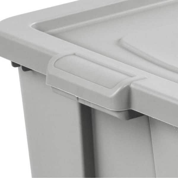 Sterilite 30 Gallon Tote Box Plastic, Gray