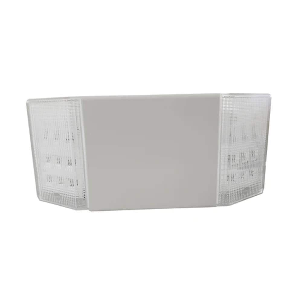 Dual Head LED Emergency Light , 36W , 200 Lumens , 6000K , White , 120-277V