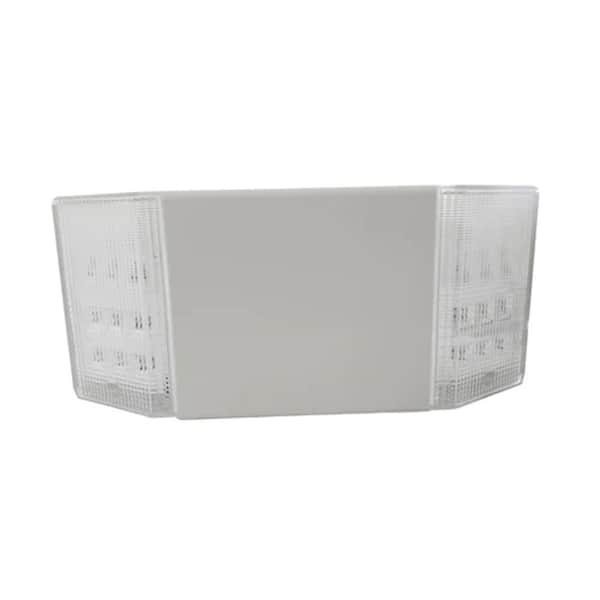 Dual Head LED Emergency Light , 36W , 200 Lumens , 6000K , White , 120-277V , 36V Ni-MH Battery , Double Side,Pack 2