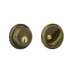 B60 Series Antique Brass Single Cylinder Deadbolt Certified Highest for Security and Durability