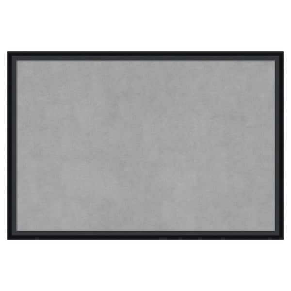 Amanti Art Lucie Black 25 in. x 17 in Framed Magnetic Board