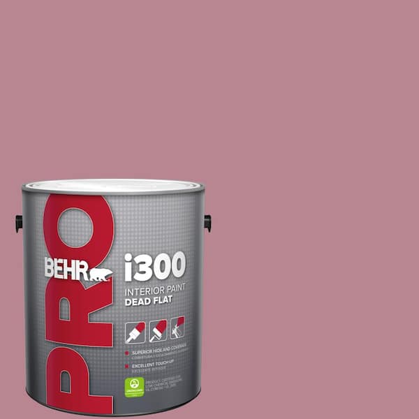 BEHR PRO 1 gal. #BIC-19 Berry Blush Dead Flat Interior Paint