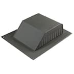60 sq. in. NFA Aluminum Slant Back Roof Louver Static Vent in Shingle Match Weathered Wood