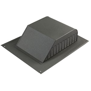 60 sq. in. NFA Aluminum Slant Back Roof Louver Static Vent in Shingle Match Weathered Wood