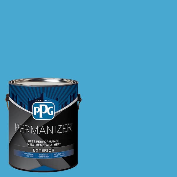 1 gal. PPG1237-5 Mystic Blue Semi-Gloss Exterior Paint