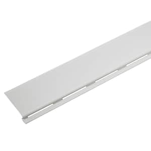Solid 4 ft. White Vinyl Surface Tension Gutter Guard