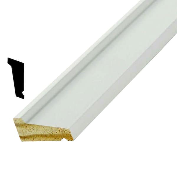 American Wood Moulding WM 188 1-1/16 in. x 1-5/8 in. Pine Primed Finger Joint Drip Moulding