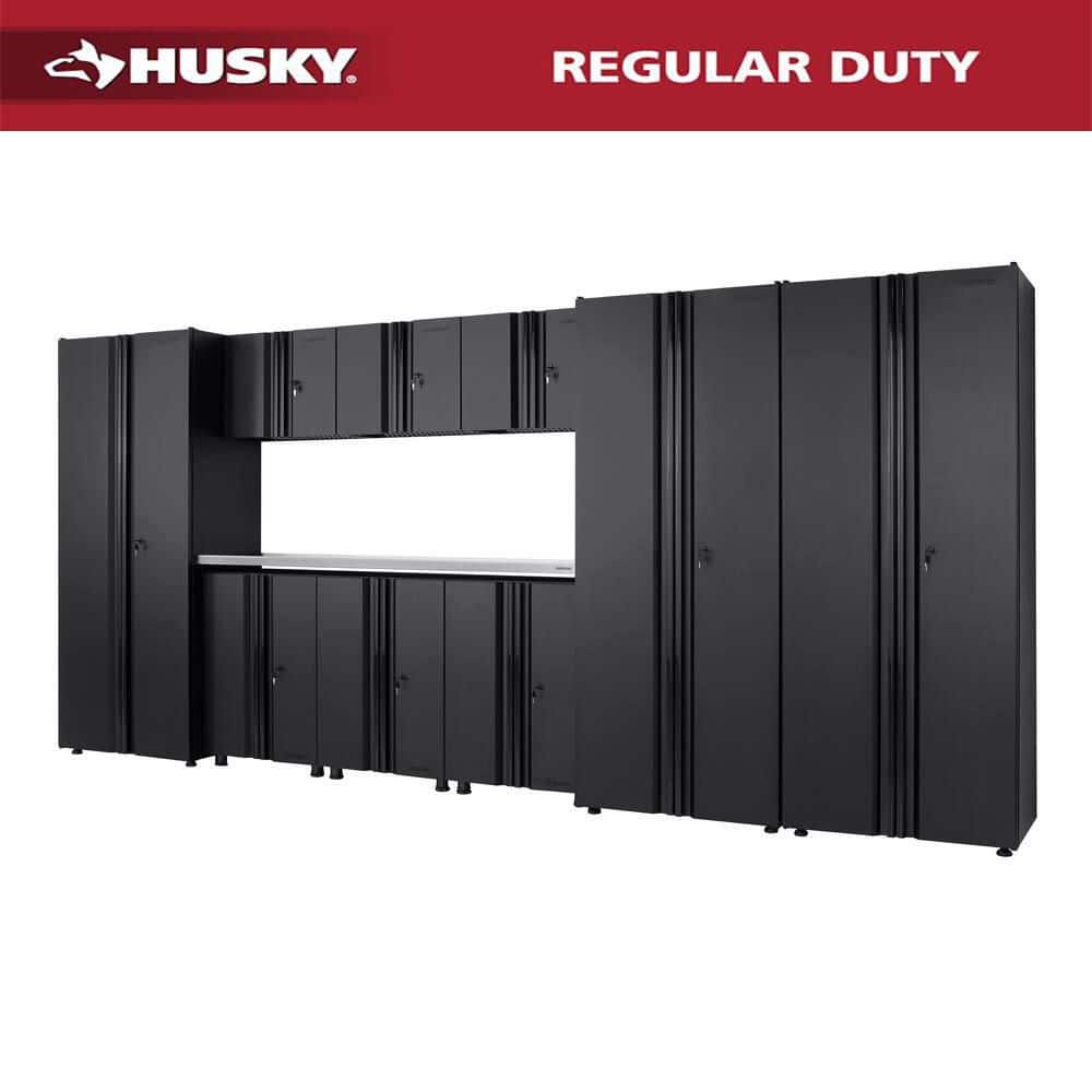 Husky 10-Piece Regular Duty Welded Steel Garage Storage System in