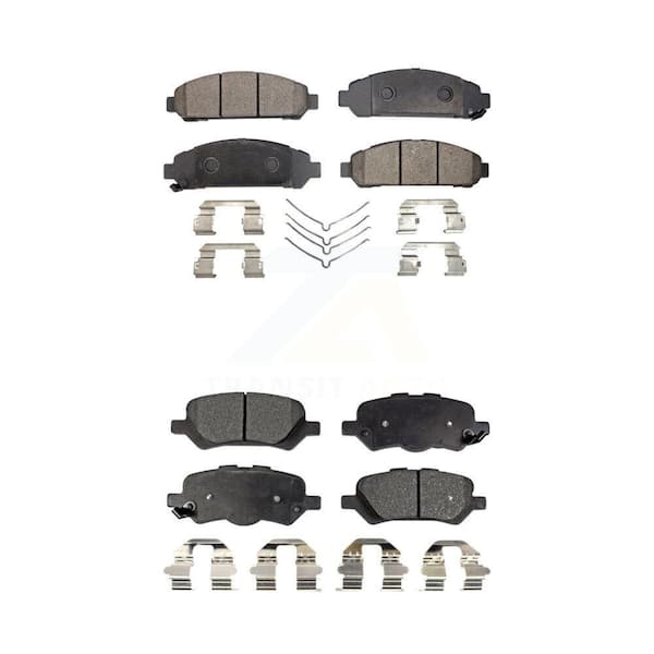 TEC Front Rear Ceramic Brake Pads Kit For 2009-2016 Toyota Venza KTC-100179