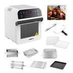 1600 W White Rotisserie Oven and 12.7 Qt. Electric Air Fryer