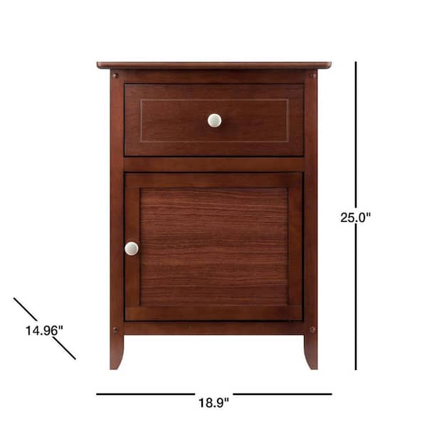 Walnut for sale online Winsome 94215 Eugene Nightstand 