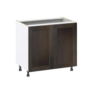 Lincoln Chestnut Solid Wood Assembled Sink Base Kitchen Cabinet with Full Height Door (36 in. W x 34.5 in. H x 24 in. D)