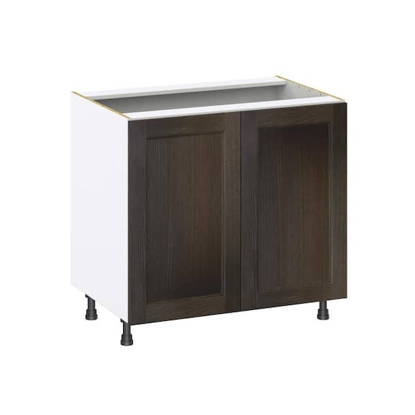 Georgetown 36 in. W x 24 in. D x 34.5 in. H Assembled Sink Base Kitchen Cabinet in Chestnut