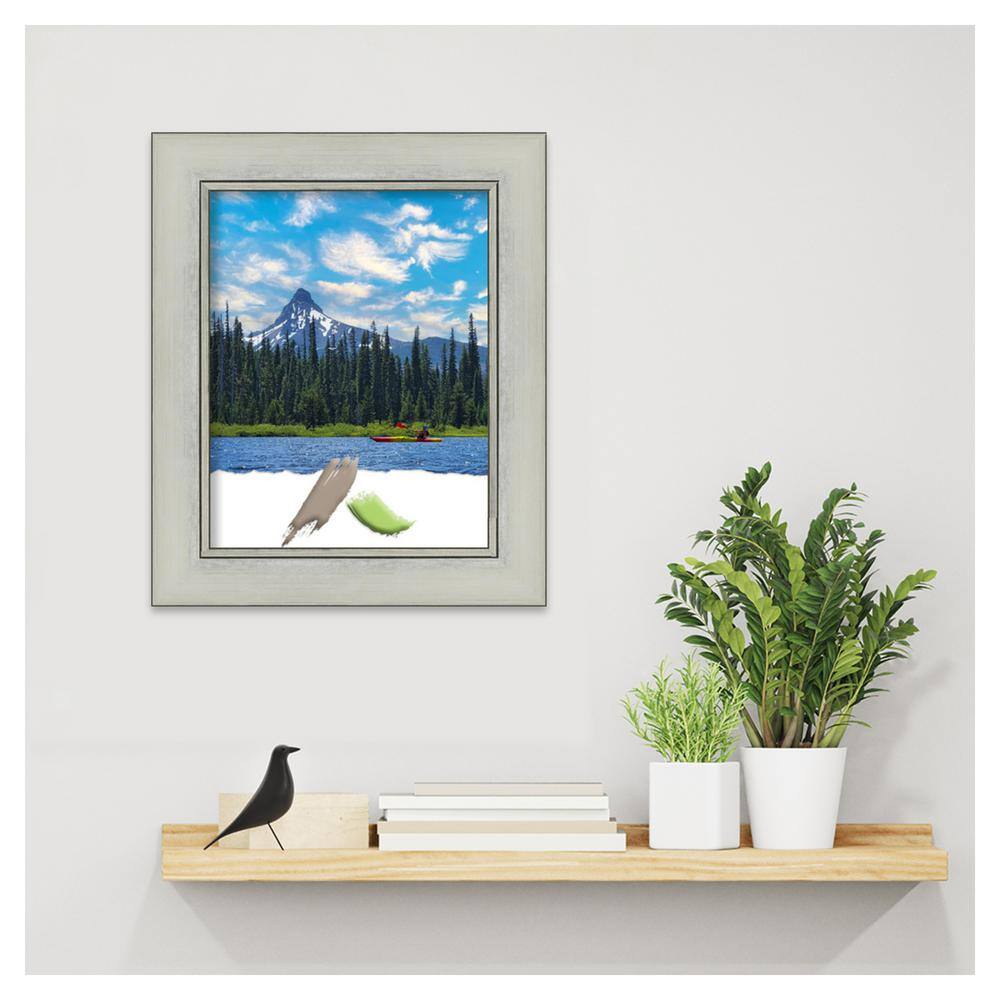11x14 Silver Antiqued Polystyrene Wall Picture Frame