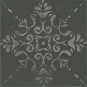Moroccan Concrete Charcoal 8 in. x 8 in. Glazed Porcelain Decorative Floor and Wall Tile (11 sq. ft./Case)