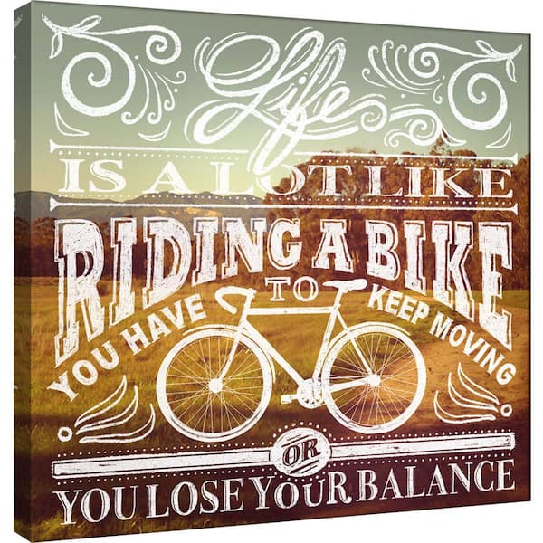 PTM Images 15 in. x 15 in. ''Bike'' Printed Canvas Wall Art