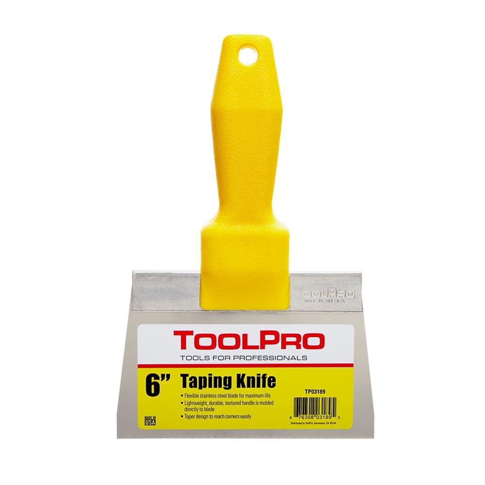 ToolPro TP03189 6-in x 6-in Stainless Steel Joint Knife