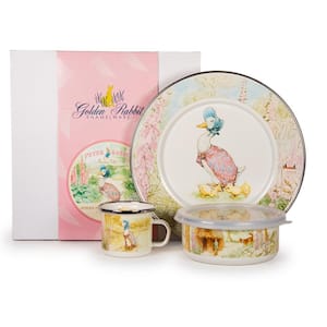 Jemima Puddle-Duck 3-Piece Feeding Set with Plate Bowl and Mug