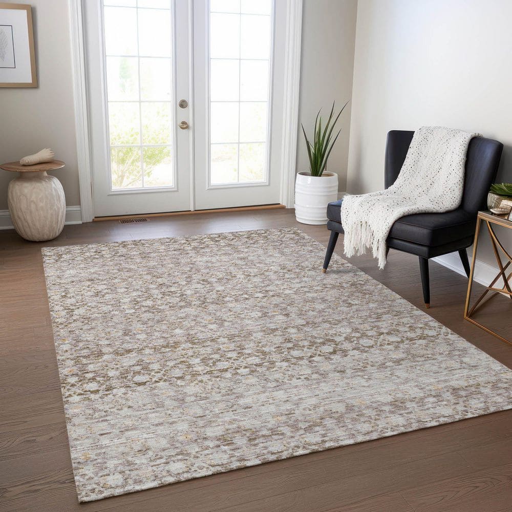 Chantille Machine Washable Indoor/Outdoor Abstract ACN1747 Taupe 8 ft. x 10 ft. Area Rug price history on PriceWatchPro