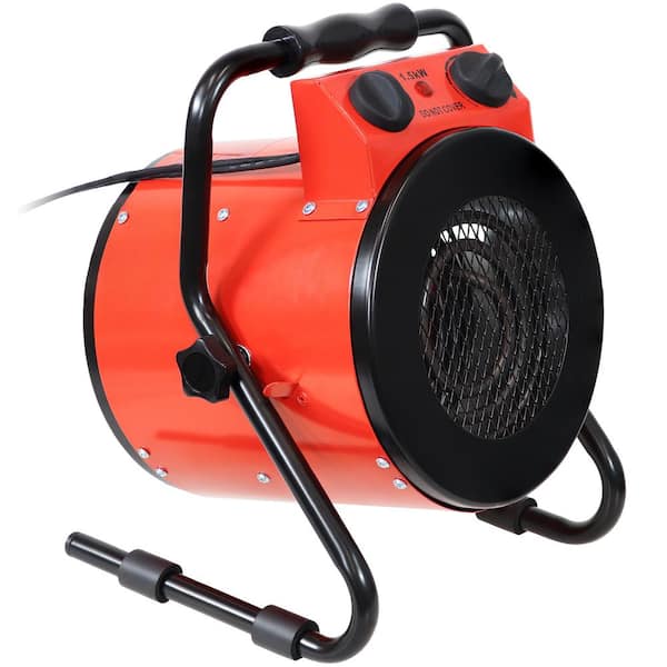 Sunnydaze 1500-Watt Portable Steel Electric Space Heater with Carrying Handle