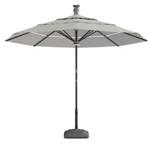 11 ft. Market Patio Umbrella in Gray
