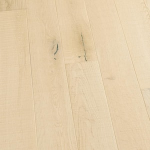 Take Home Sample - Miramar French Oak Tongue & Groove Distressed Solid Hardwood Flooring - 5 in. Wide x 7 in. Length
