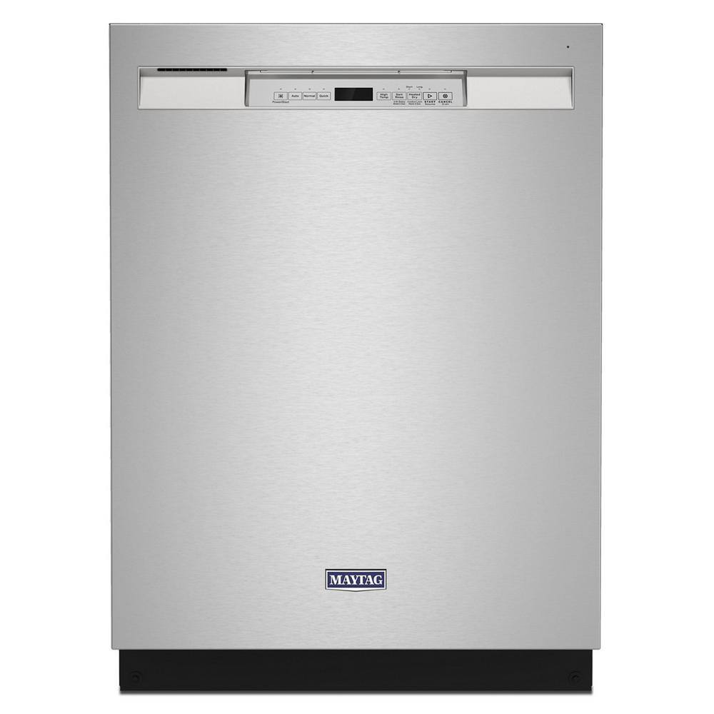 Fingerprint Resistant Stainless Steel Tub Dishwasher with Dual Power Filtration