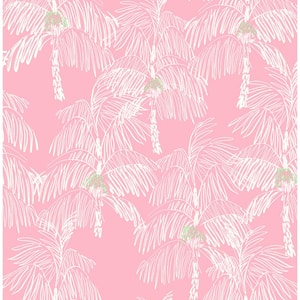 Palm Beach Flamingo Tropical 20.5 in. x 18 ft. Peel and Stick Wallpaper