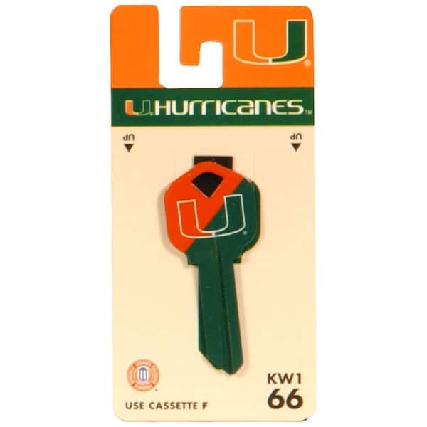 Hillman #66 NCAA Miami Hurricanes Key Blank