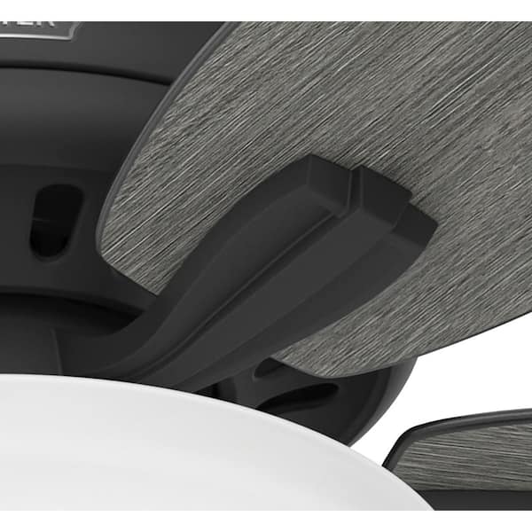 Hunter Newsome 52 in. Indoor Flat Matte Black Ceiling Fan