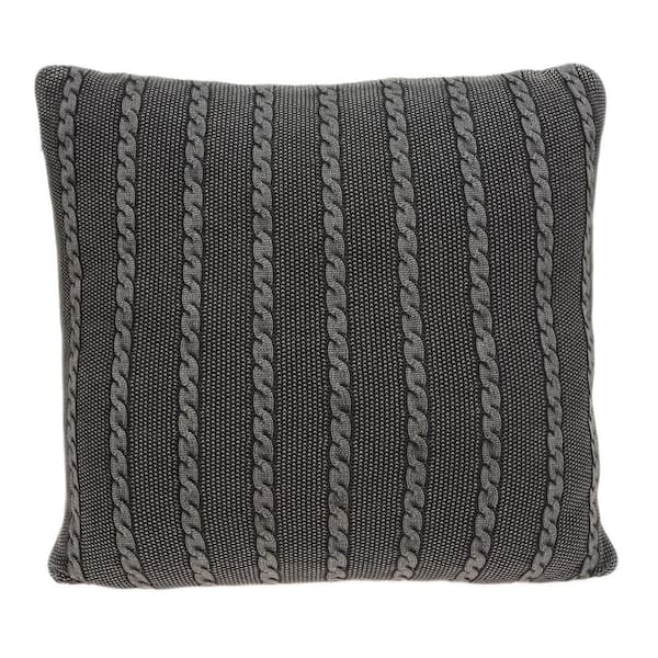Unbranded Chico Charcoal Throw Pillow