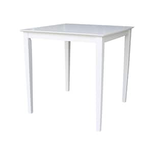 36 in. Pure White Shaker Counter Height Table