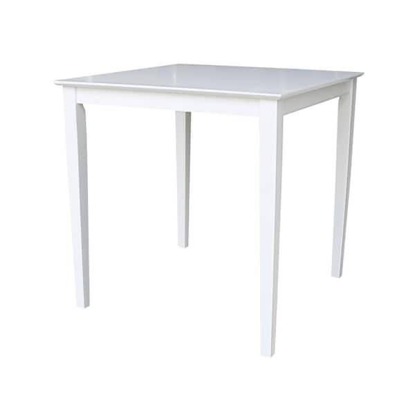 International Concepts 36 in. Pure White Shaker Counter Height Table