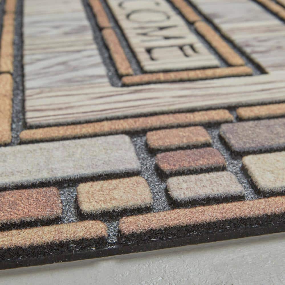 Drifted Nature 35" x 23" Recycled Rubber Outdoor Doormat