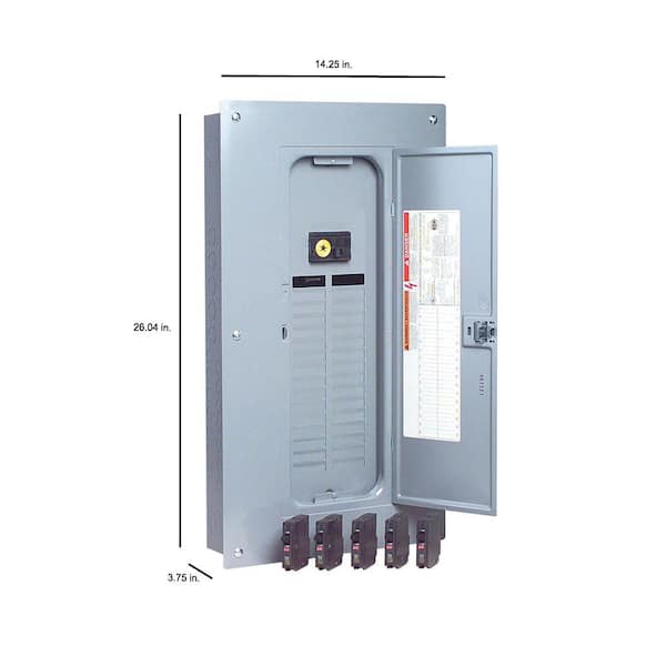 QO 100 Amp 32-Space 38-Circuit Indoor Main Breaker Plug-On Neutral Load Center with Cover Value Pack QO 100 Amp 32-Space 38-Circuit Indoor Main Breaker Plug-On Neutral Load Center with Cover Value Pack