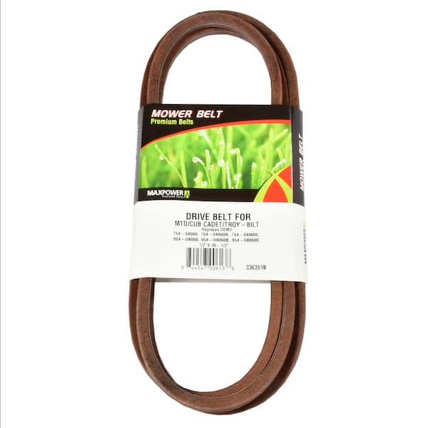 MaxPower Deck Drive Belt for MTD, Cub Cadet, Troy-Bilt Mowers Replaces OEM #'s 754-04060,754-04060B, 754-04060C, 954-04060