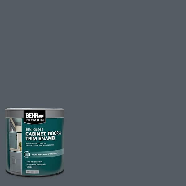 BEHR PREMIUM 1 qt. #PPU25-21 City Rain Semi-Gloss Enamel Interior/Exterior Cabinet, Door & Trim Paint