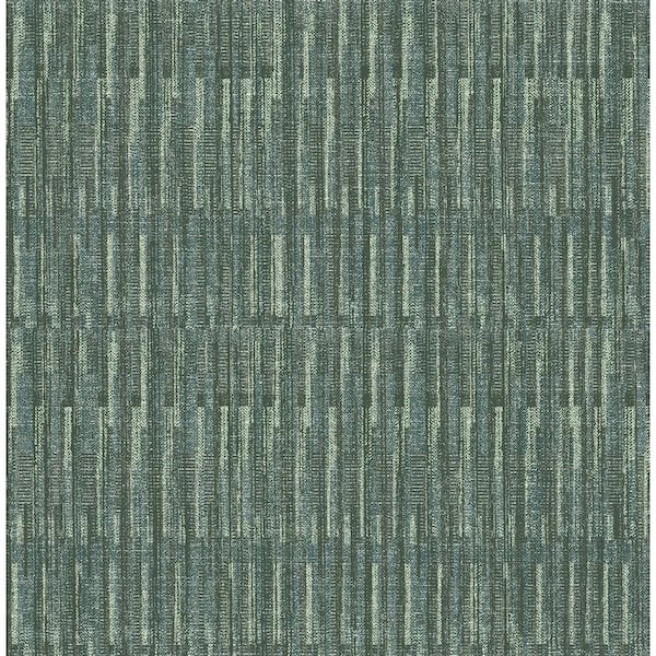 SCOTT LIVING Brixton Green Texture Green Paper Strippable Roll (Covers 56.4 sq. ft.)