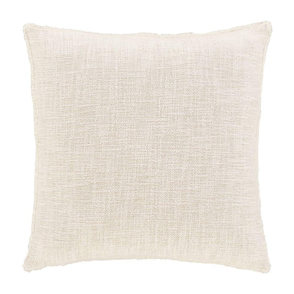 Aglow Winter White Square Decorative Throw Pillow 20X20