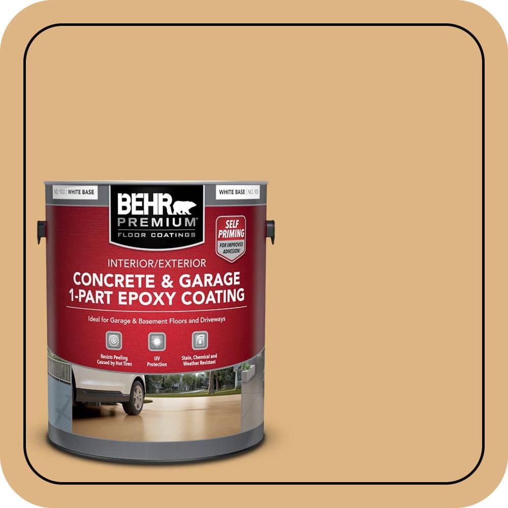 1 gal. #HDC-CL-18 Cellini Gold Self-Priming 1-Part Epoxy Satin Interior/Exterior Concrete and Garage Floor Paint price history on PriceWatchPro